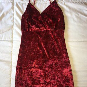 Mini Red Velvet Dress Women's Size 0 (XS)